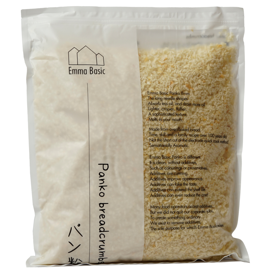 Emma Basic Panko Breadcrumbs 8mm 1kg Bag The Basic Ingredients Ltd