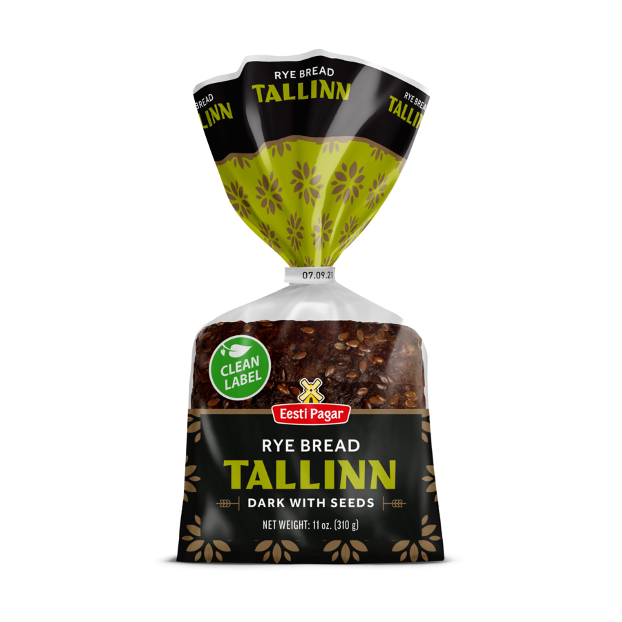 Tallinn Rye bread dark with seeds 310g Eesti Pagar AS Wholesale B2B