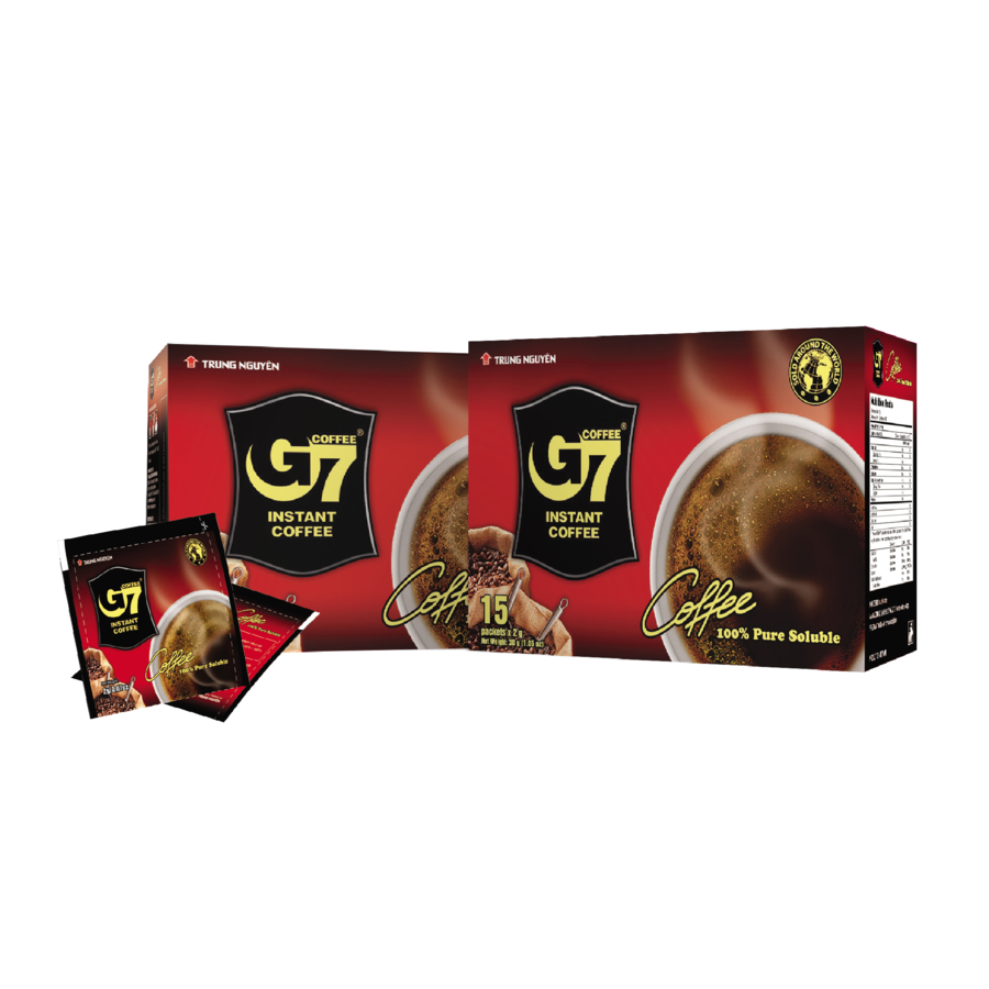 G7PureBlackinstantcoffeeBox15sachets(E/E)