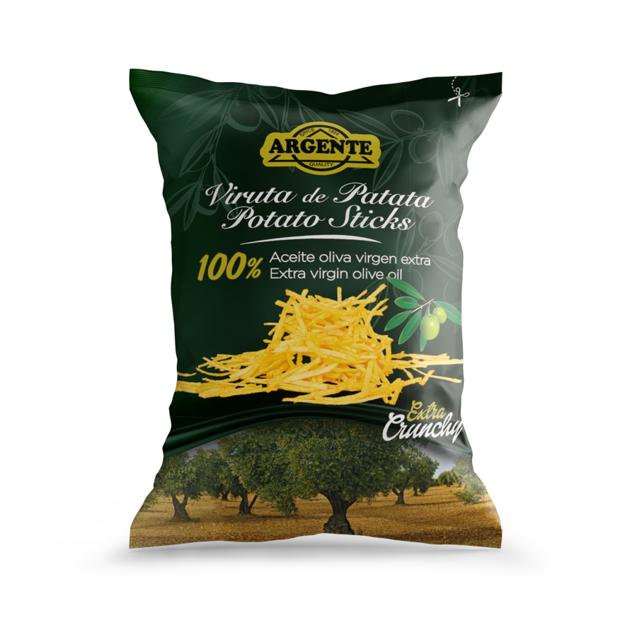 CHIPS ALLUMETTES A L'HUILE D'OLIVE EXTRA VIERGE PAPAS ARGENTE SAU