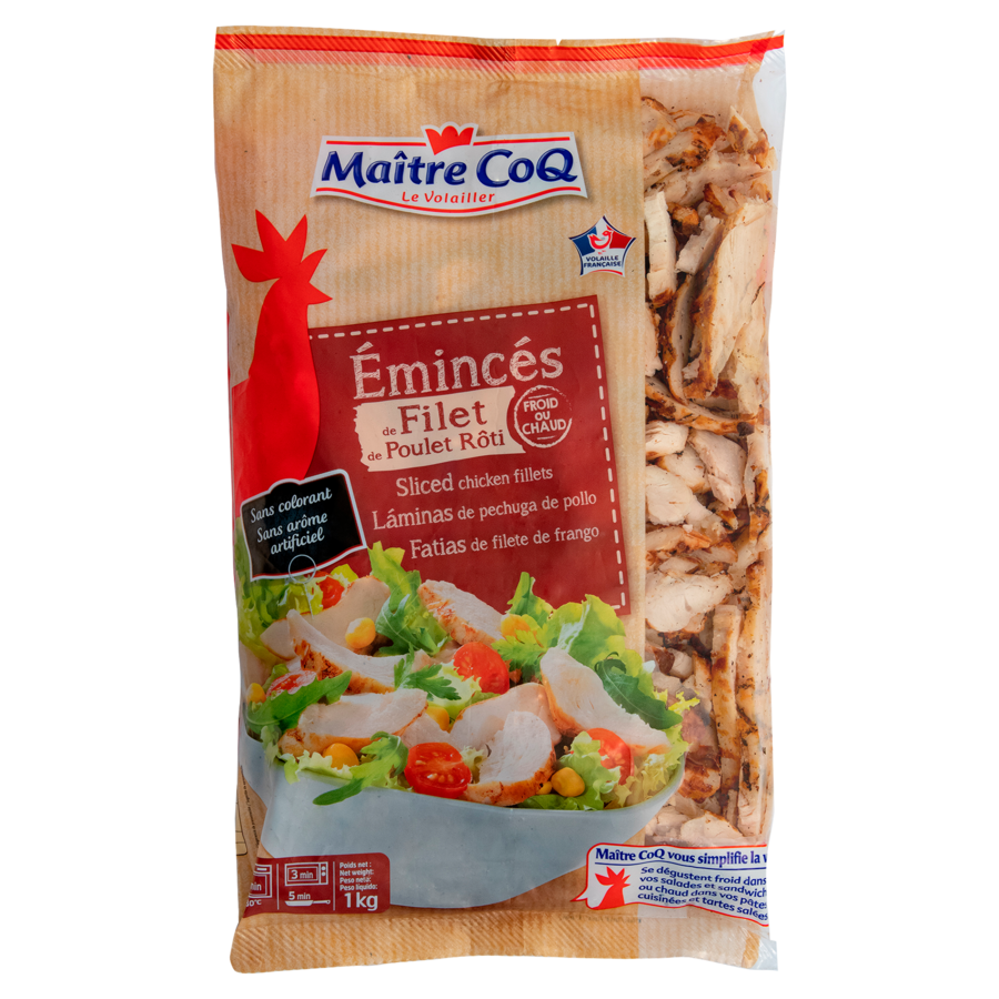 FROZEN ROASTED CHICKEN FILLET STRIPS (1 KG) ARRIVE MAITRE COQ