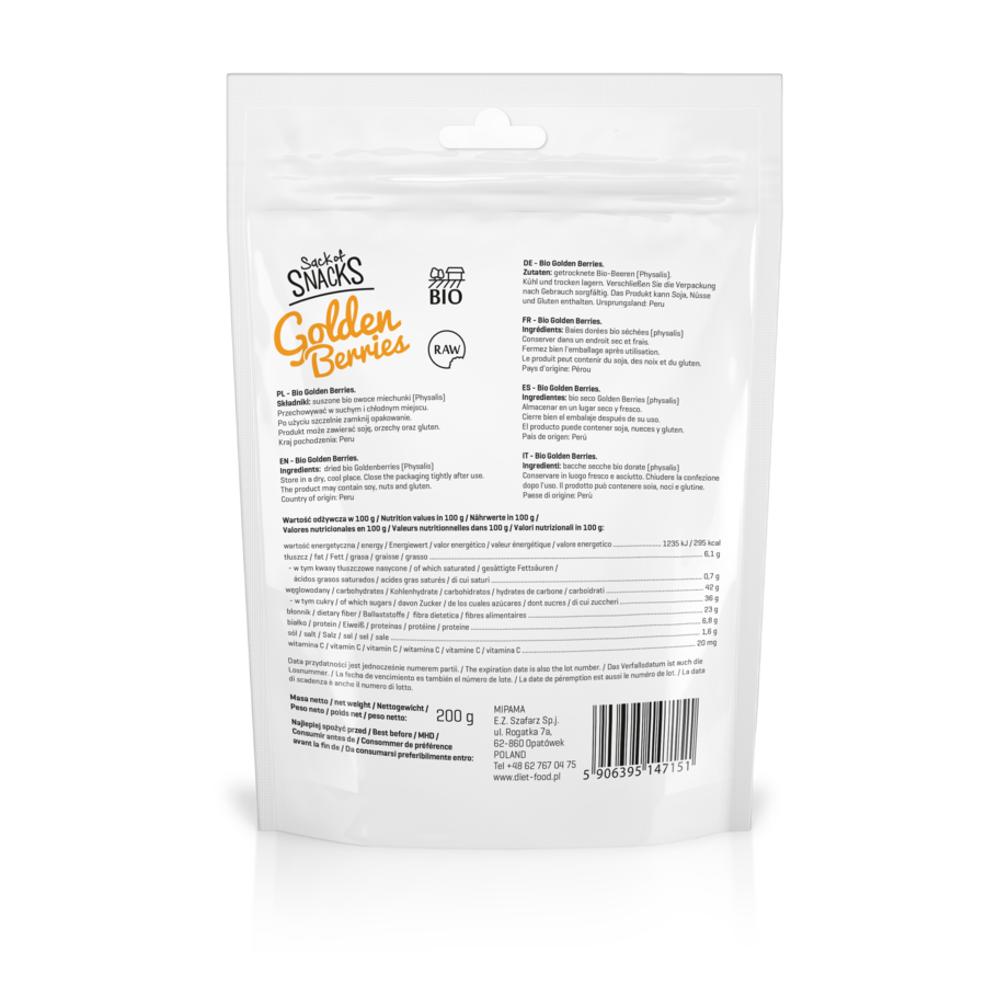 Bio golden berries DIET FOOD Wholesale B2B The SHOwP