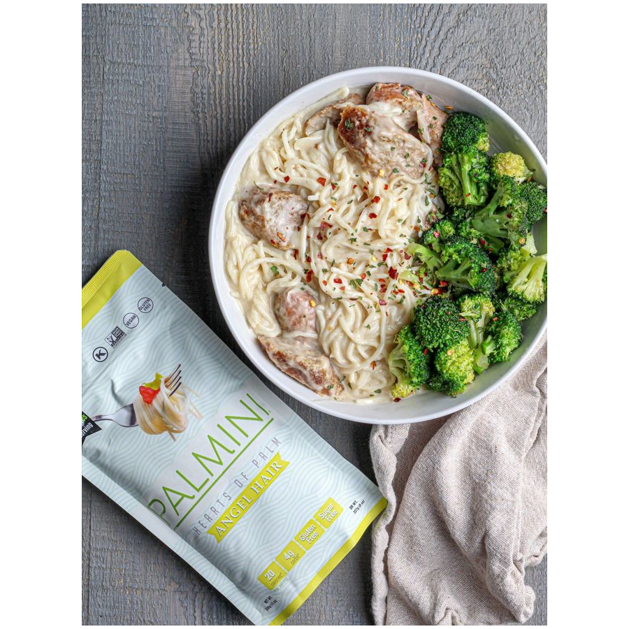 Palmini Pasta Angel Hair Hearts of Palm Low in carb and Calories