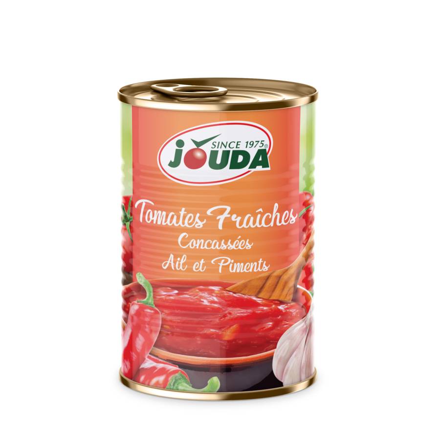 Fresh Crushed Tomatoes with garlic and pepper Générale Conserves