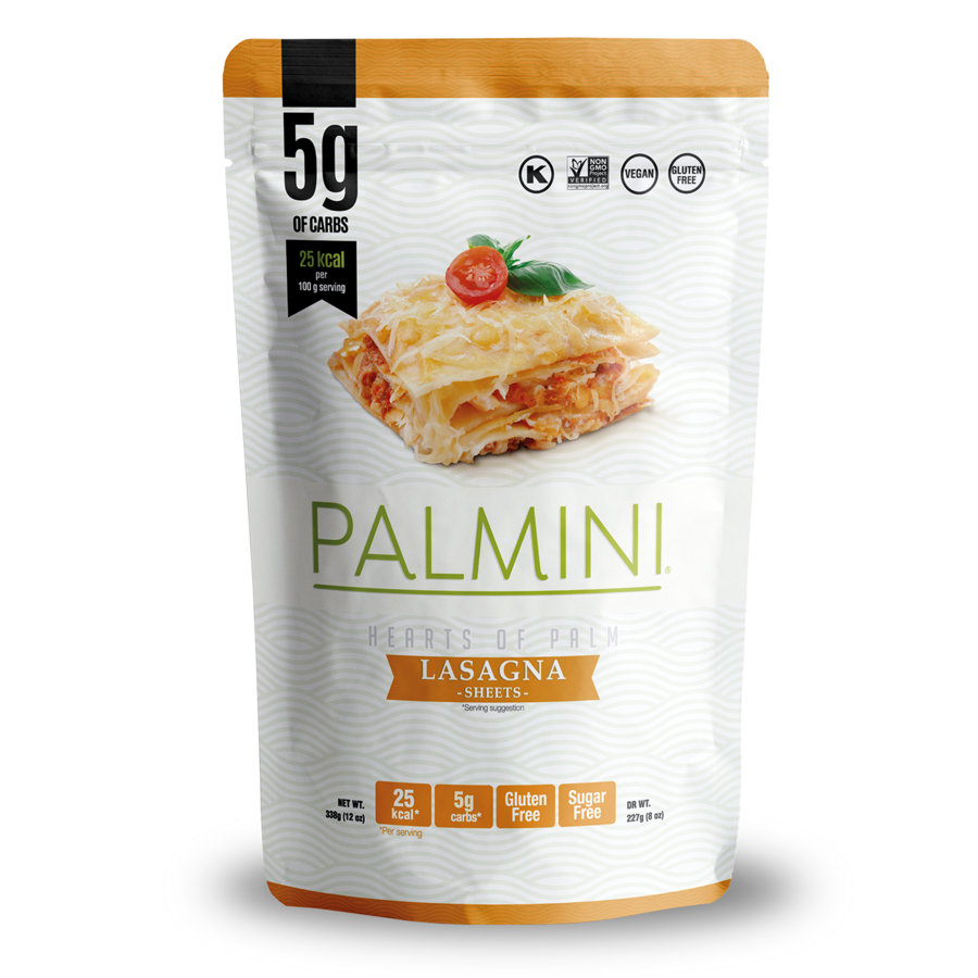 Palmini Lasagna Hearts of Palm Low in carb and Calories Gluten
