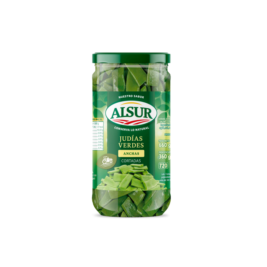 Wide green bean jar 360g ALSUR Alsur Comexposium and WSN product