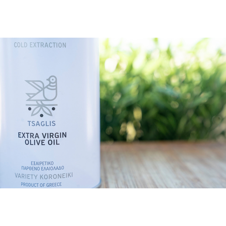 Extra Virgin Olive Oil 500ml cylinder can Tsaglis Olive Oil