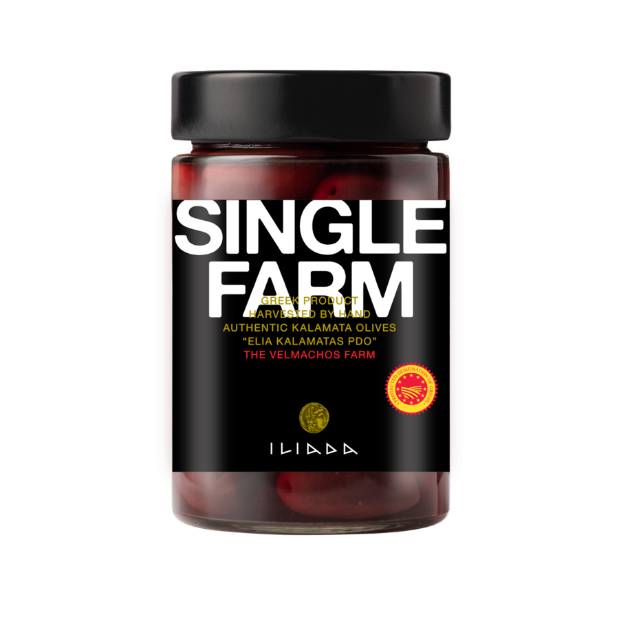 ILIADA SINGLE FARM KALAMATA OLIVES 340g AGROVIM Wholesale B2B The