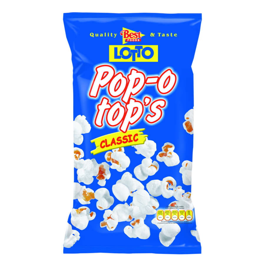 Popo Top's Salted (Popcorn salted 18 x 70gr.) Ohonos Snack S.A