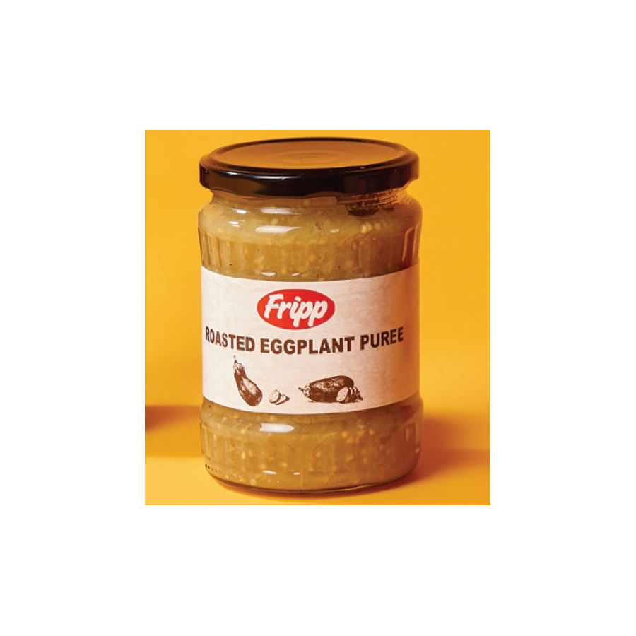 Roasted, Eggplant, puree, canned, vegetable,