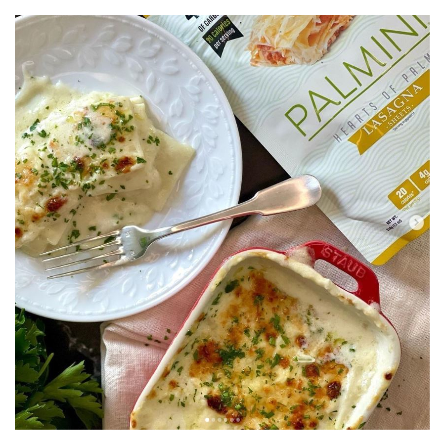 Palmini Lasagna Hearts of Palm Low in carb and Calories Gluten