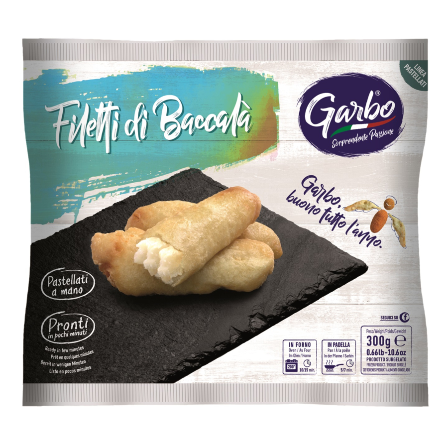 Breaded/battered cod fish Garbo Frozen Food Comexposium and WSN
