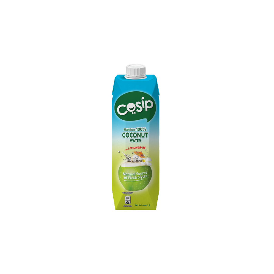 No added sugar and no preservatives readytodrink COSIP Coconut Water Lemongrass beverage